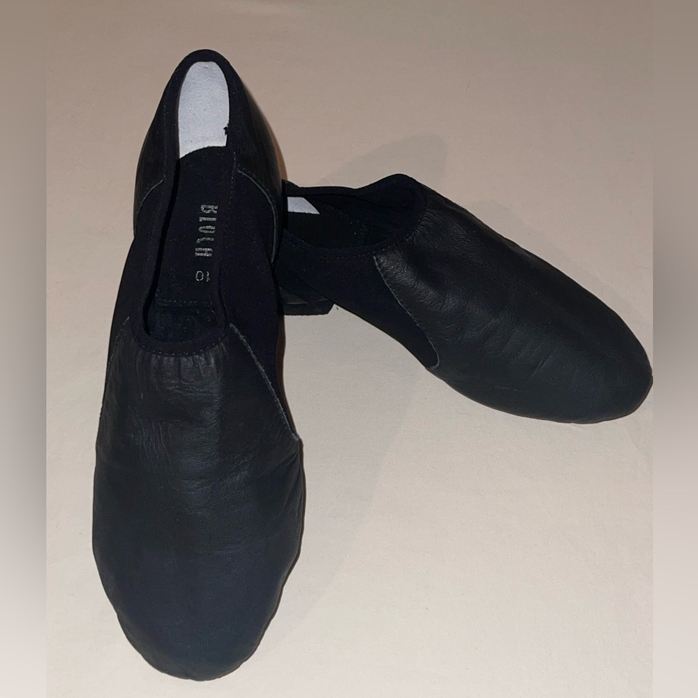 Bloch Women’s Neo-Flex Slip-on Jazz Shoes, Split Sole, Black, Leather, size 10